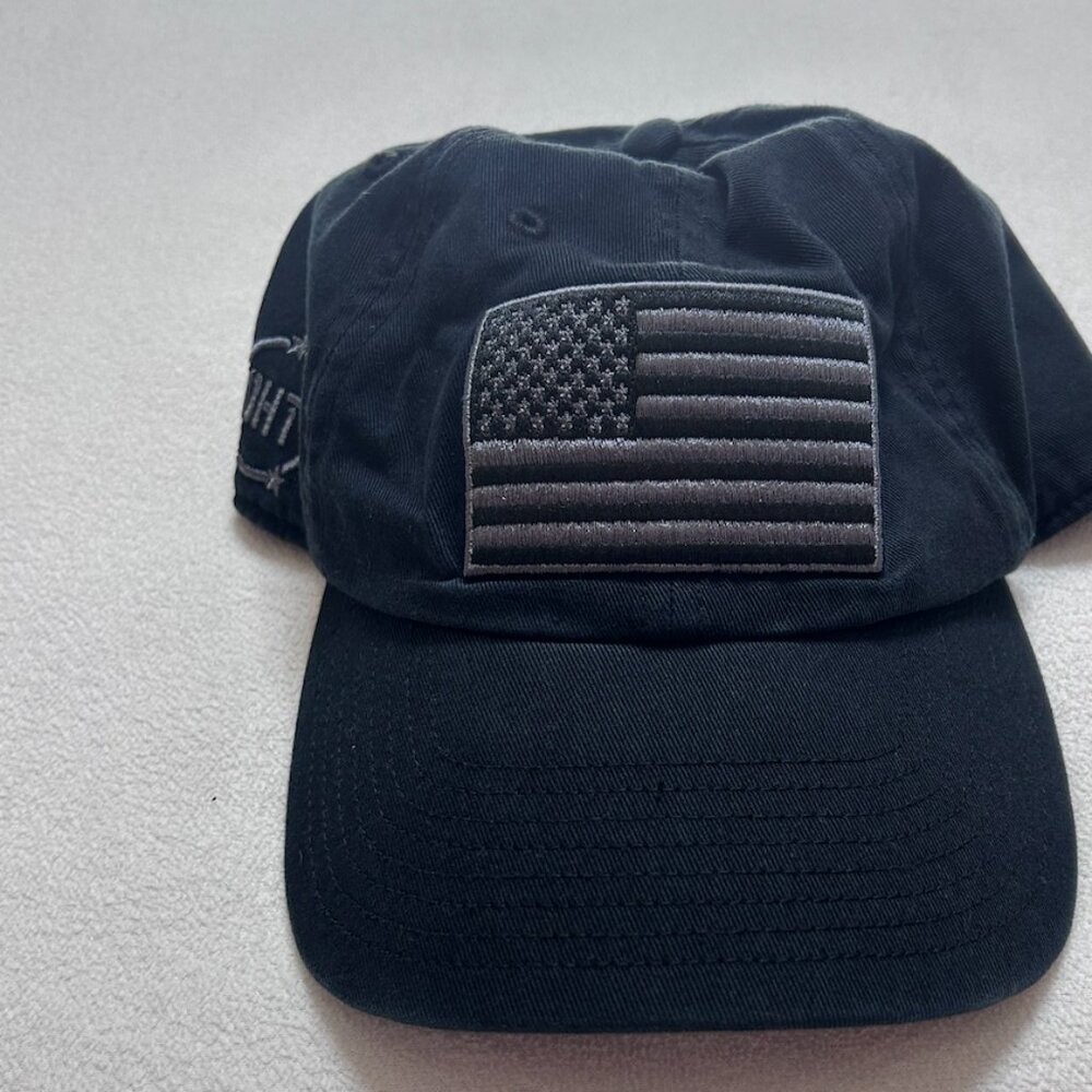 Operation Hat Trick Clean Up Black ‘47 Brand Adjustable Hat – USA Flag Design